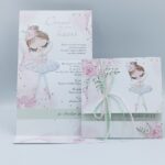 Προσκλητήρια βάπτισης με μπαλαρίνα Newage invitation 23b021 ti ballerina Προσκλητήρια βάπτισης με θέμα τη μπαλαρίνα, λουλούδια   | Newage invitations 23b021 ti ballerine, flowers Προσκλητήρια βάπτισης με θέμα τη μπαλαρίνα, λουλούδια   | Newage invitations 23b011 ti ballerine, flowers
