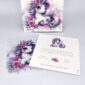 Προσκλητήρια βάπτισης με unicorn (μονόκερος) Newage invitation 24b019 trte unicorn